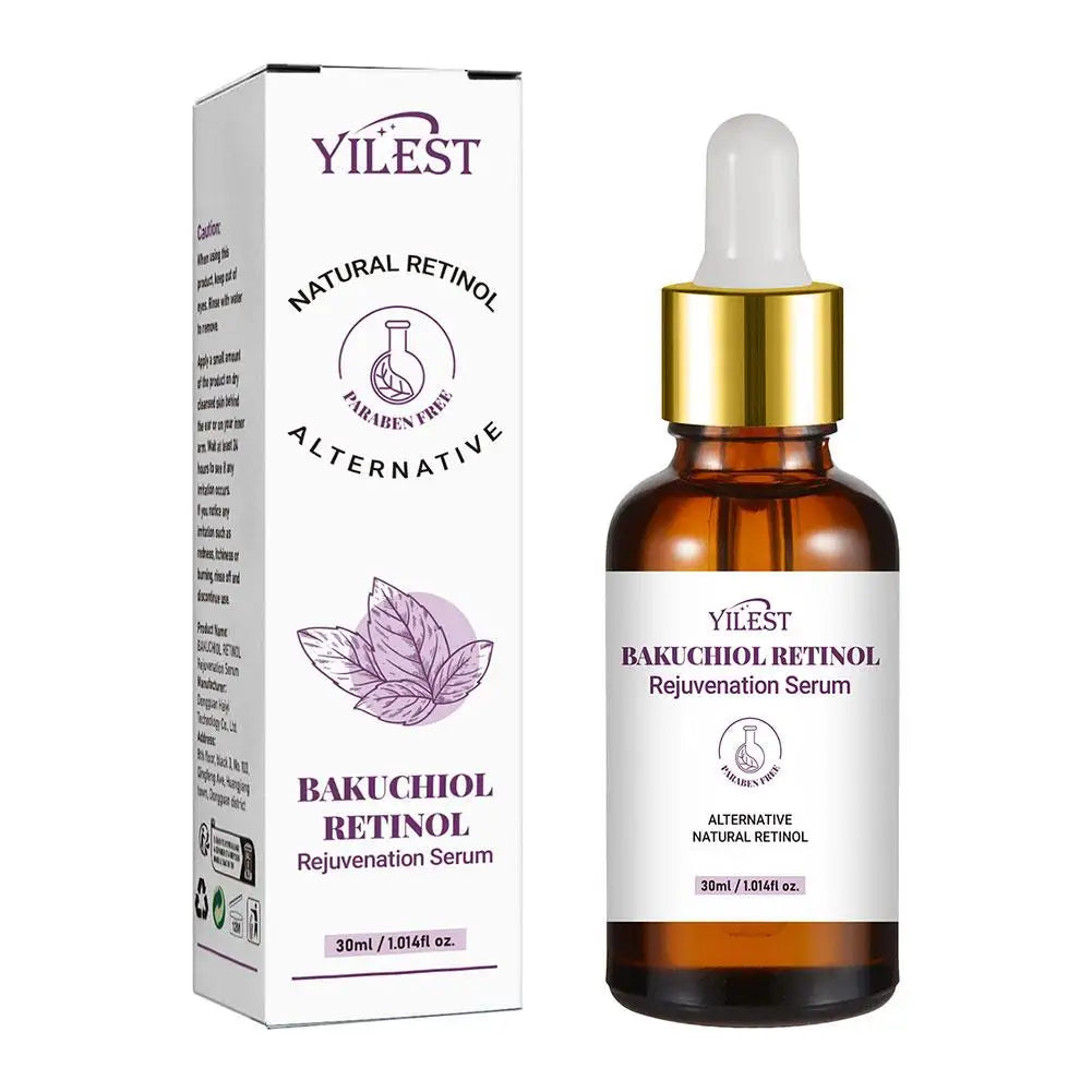 1/2PCS Bakuchiol Retinol Rejuvenation Serum For Face Minimize Wrinkle Retinol & Vitamin Face Serum Korean Firming Skin Care Qme 30g CN
