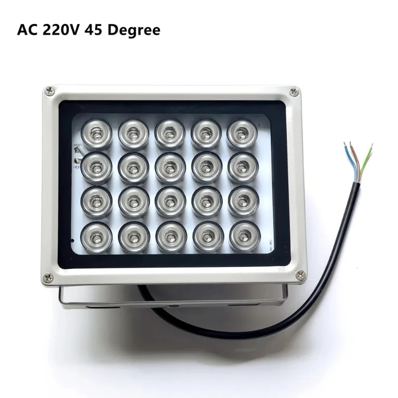1PCS 220V Outdoor CCTV IR LED Fill Light HD Night Vision Camera Auxiliary Lamp 20 LEDs Qme
