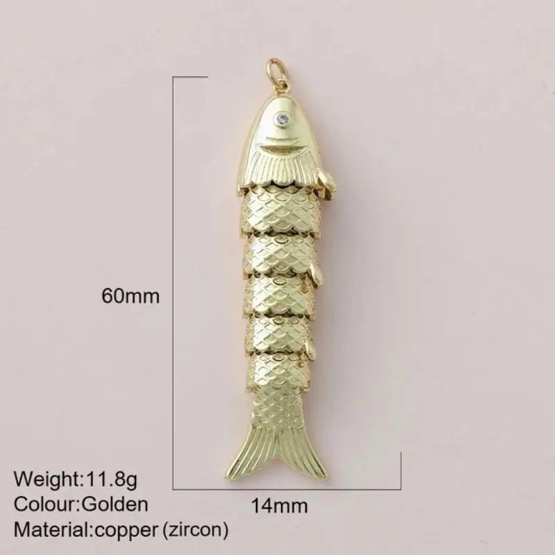 Fashion Cute Colored Enamel Fish Charms Jewelry Making Supplies
