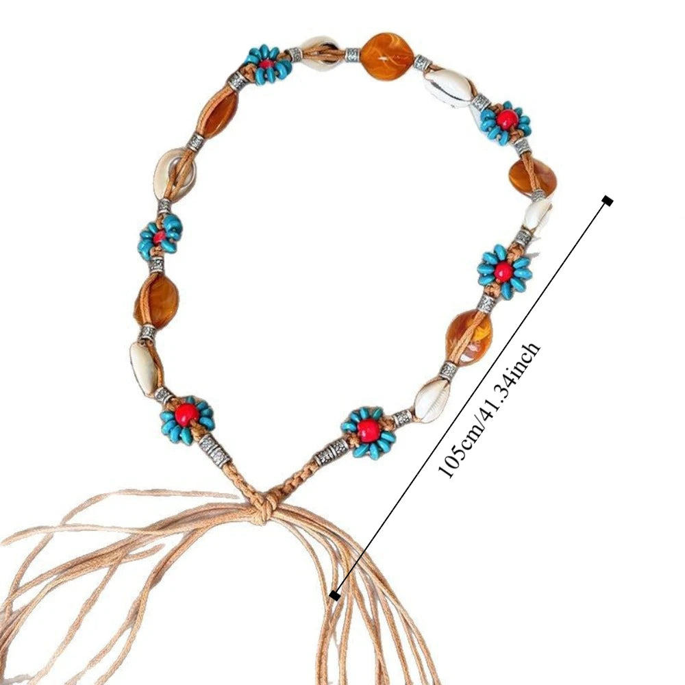 Woven Bohemia Hair Band Accessories Korean Dress Waist Chain Skirt Qme