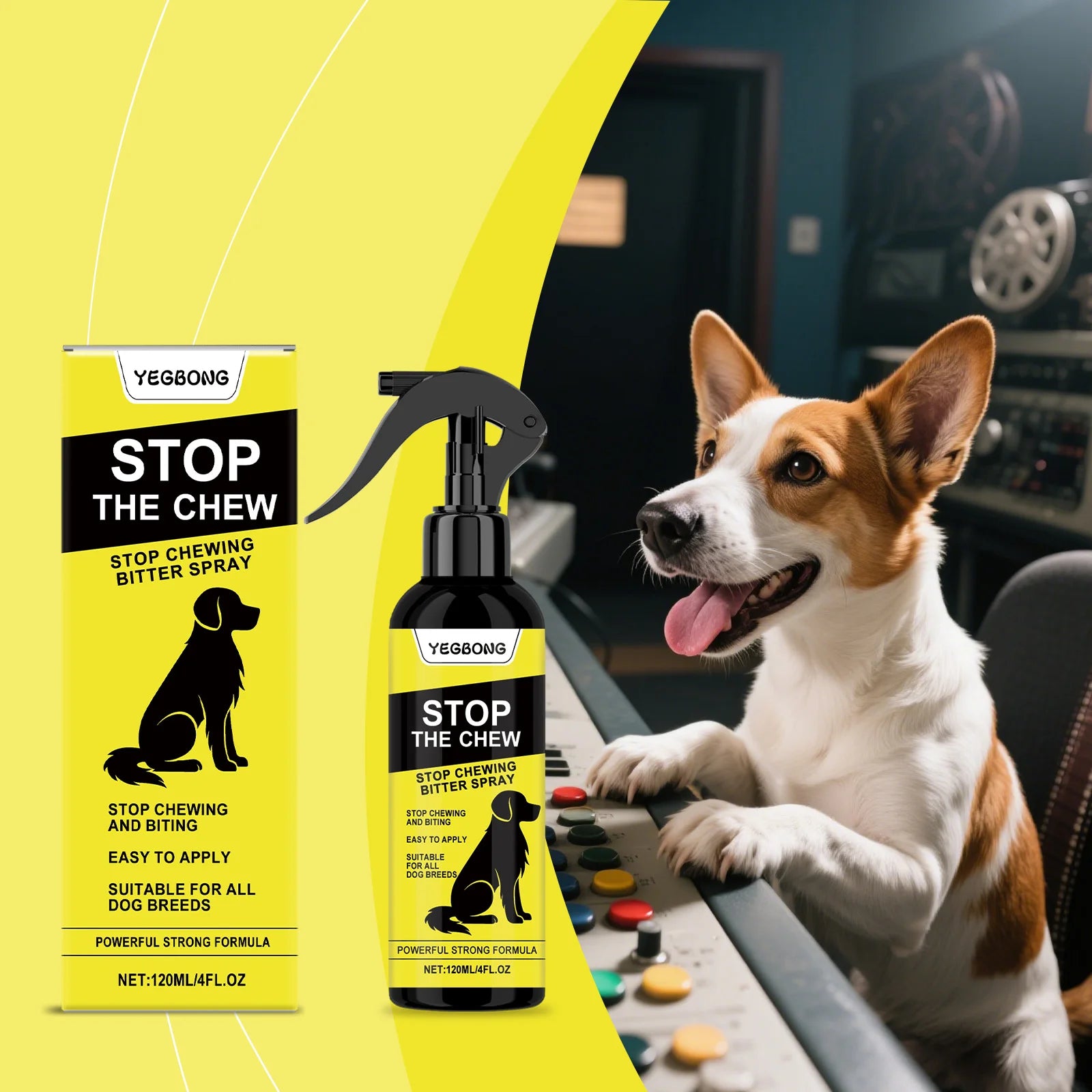 Dog Anti Chewing Spray Reduce Biting Furniture Behavior Develop Good Habits Prevent Licking Wounds Pet Stop Chewing Bitter Spray Qme