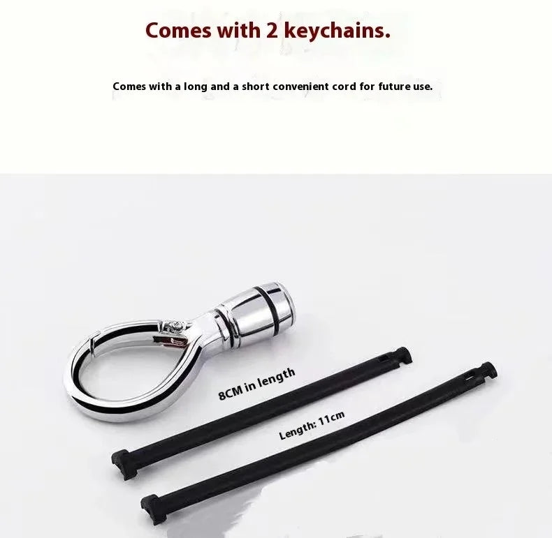 Men Car Key Chain Keyring Key Holder Strap with Metal Ring Minimalist Keychain Accessories for Car Keys Anti-Loss Key Organizer Qme