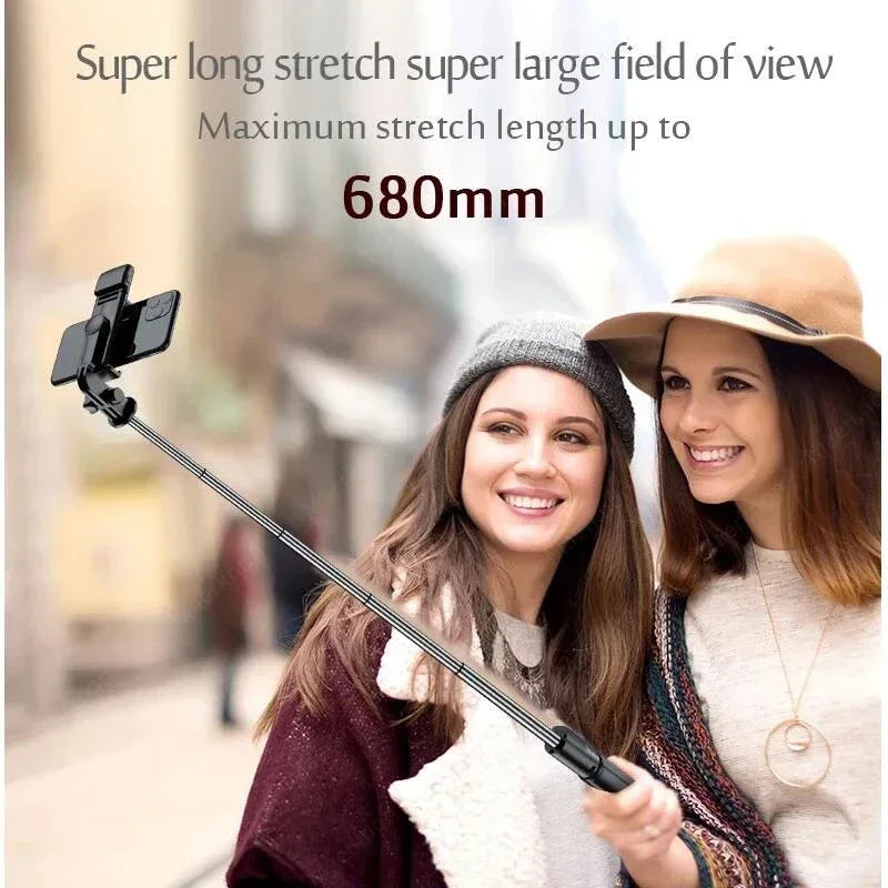 Portable Wireless Bluetooth Selfie Stick Tripod Stand Multifunctional Tripod With Wireless Remote Shutter For IOS Android Phone Qme