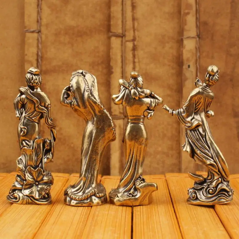 Desktop Crafts Ornaments Four Beautiful Women Figure Home Decor Xishi Qme