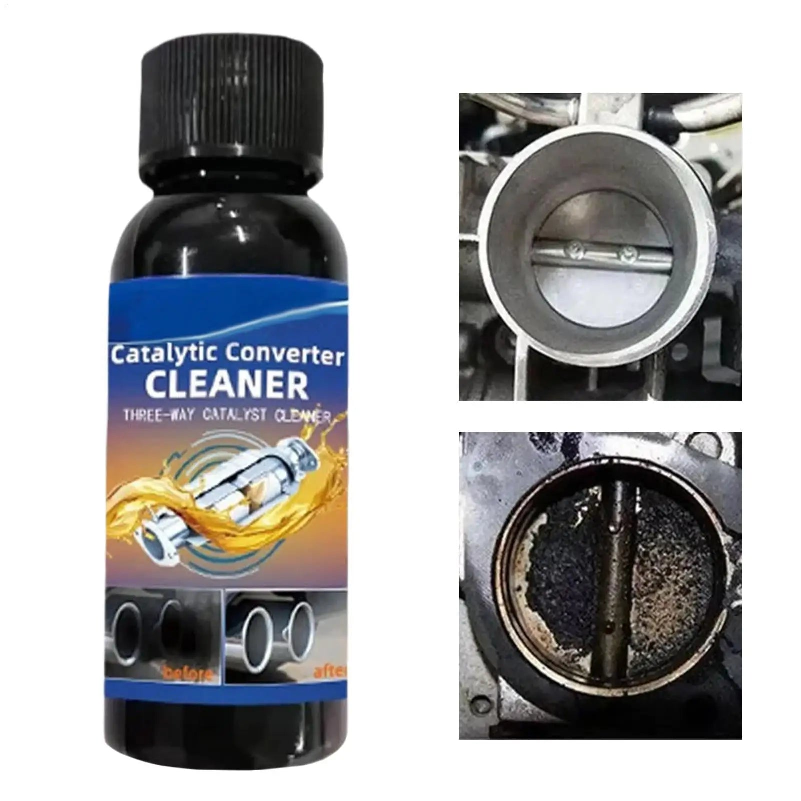 1pcs Catalytic Converter Cleaner Carbon Catalytic Converter Cleaner Engine Protection Agent For SUV Car Sedan Truck Pickup Qme