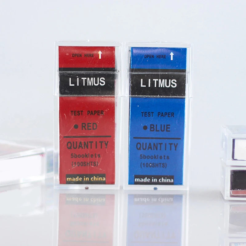 100 Strips Box PH Test Red Blue Litmus Paper Acid Alkali Water Soil Qme