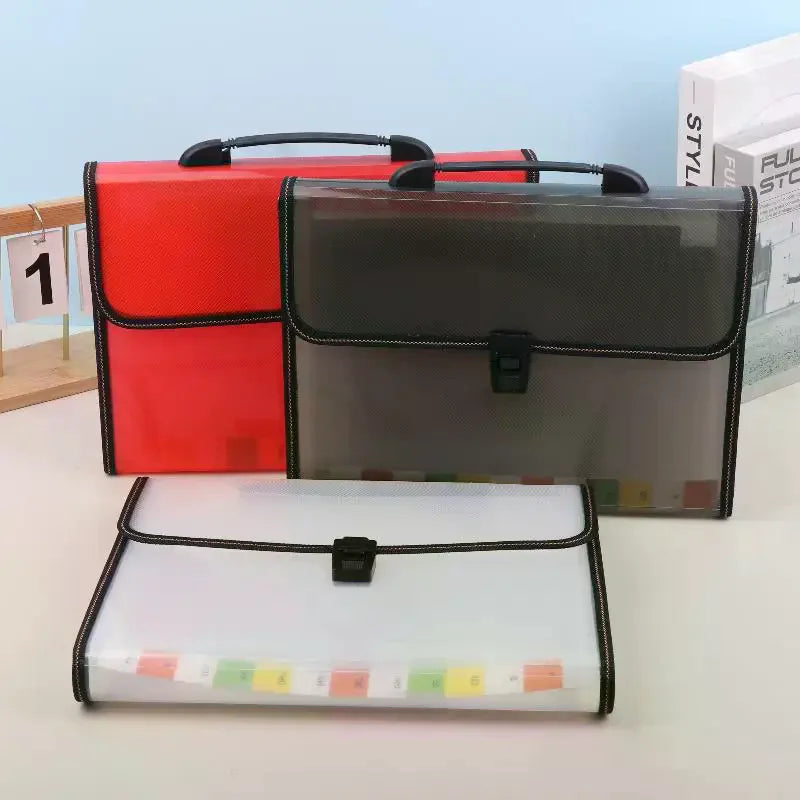 Large Capacity Waterproof File Transparent Folder Press Button Qme