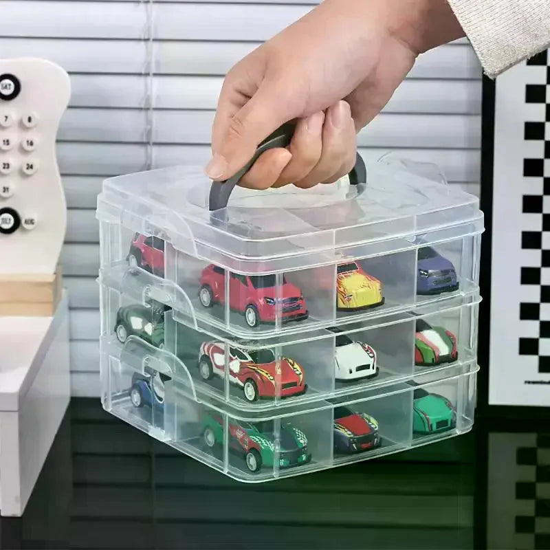 Transparent Minimalist Toy Storage Box Dustproof Moisture-proof Qme
