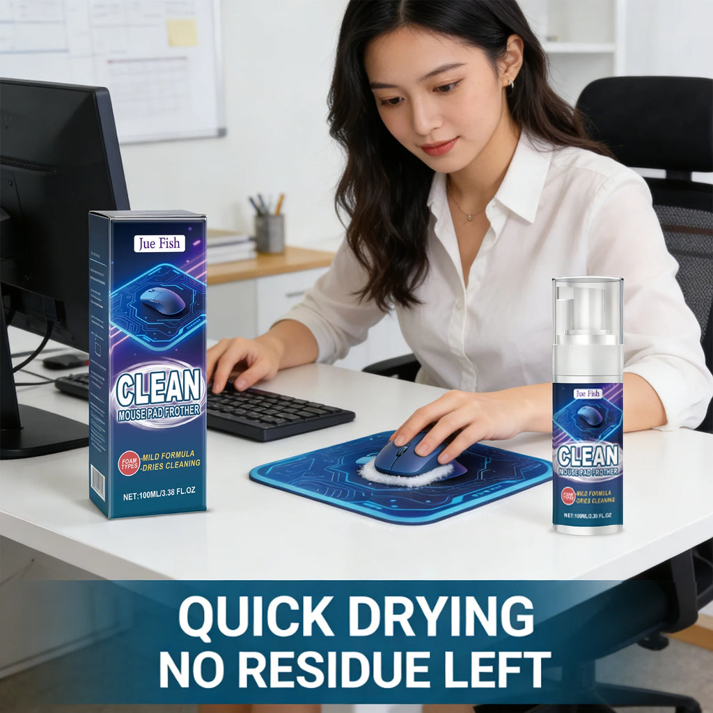 Mouse Pad Cleaner Rapidly Decompose Stubborn Stains Clean Keyboard Cable Desk Pad Quick-Drying Household Office Cleaning Gadget Qme