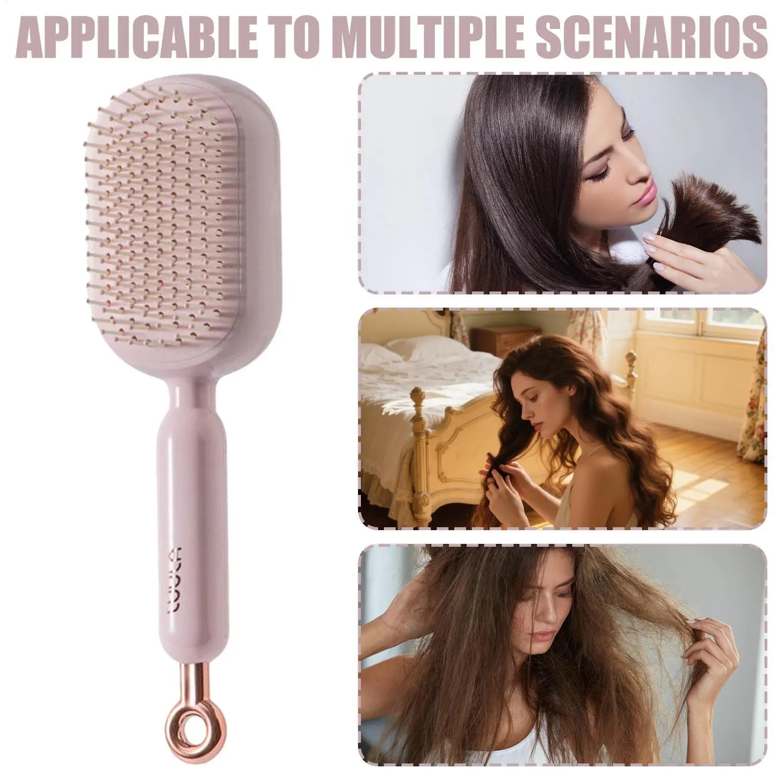 Hair Massage Air Cushion Comb Brush Scalp Hairbrush Detangle Anti Static Salon SPA Hairdressing Comb Retractable Hair Brush Qme