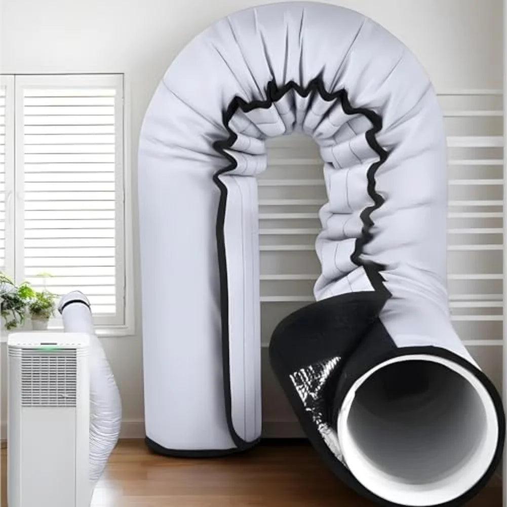 Portable Air Conditioner Hose Cover Insulation Sleeve For 5 5.9 Inch Pipe AC Vent Cooling Efficiency Home Garden Tool Qme