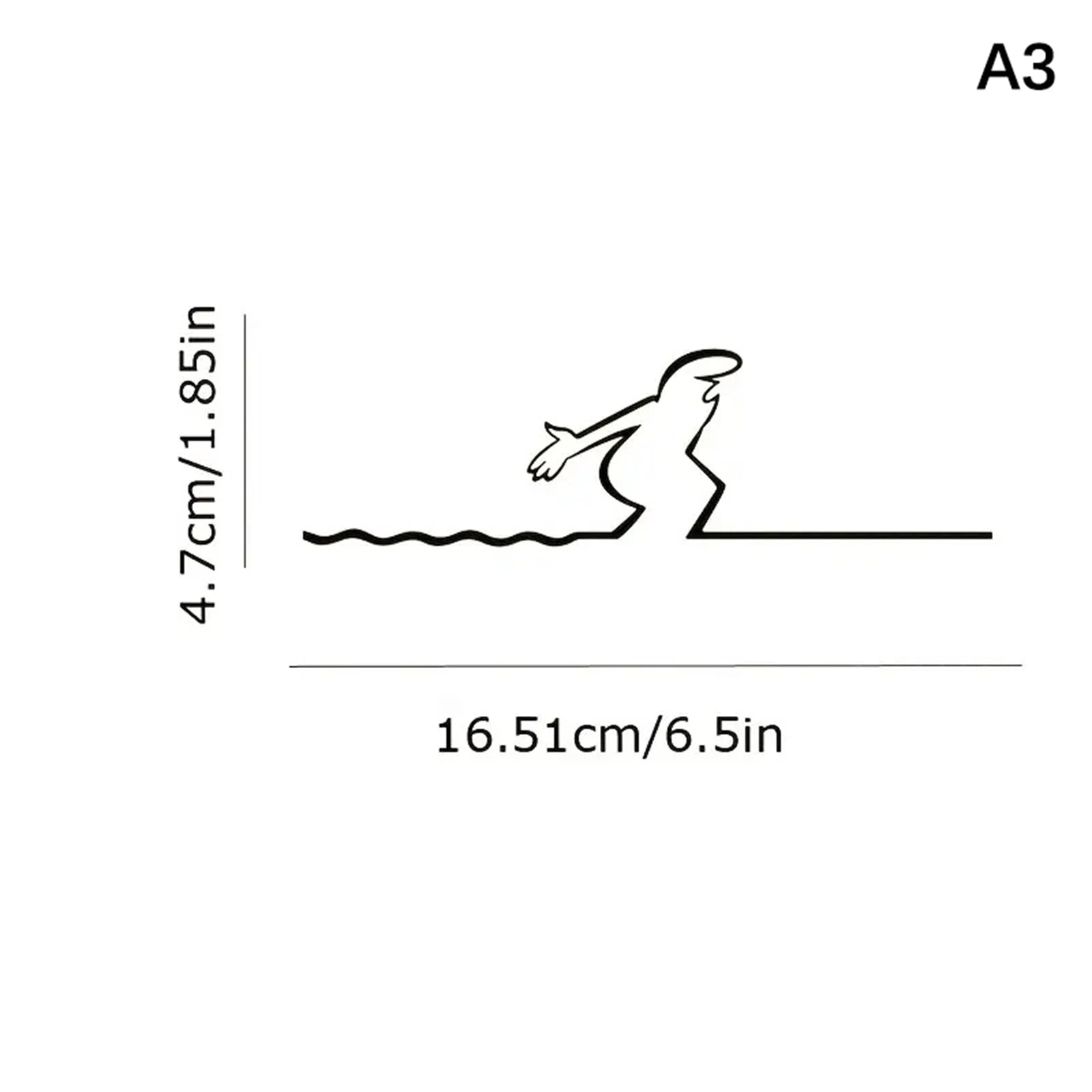 Wall Sticker Minimalist Self-adhesive Waterproof Decal Walls Doors Qme A3