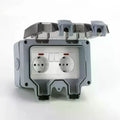 IP66 Waterproof Dustproof Box, Outdoor Switched Power Socket, Power Socket Box Suitable For Outdoor Gardens Home Bathroom Qme Default Title