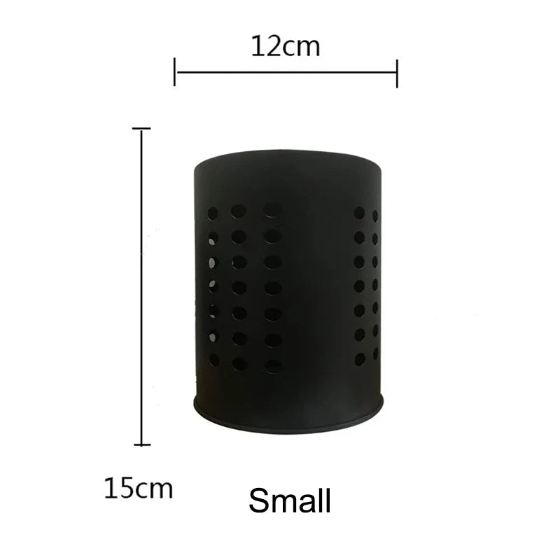 Stainless Steel Chopsticks Tube Tableware Bucket High-capacity Qme b2