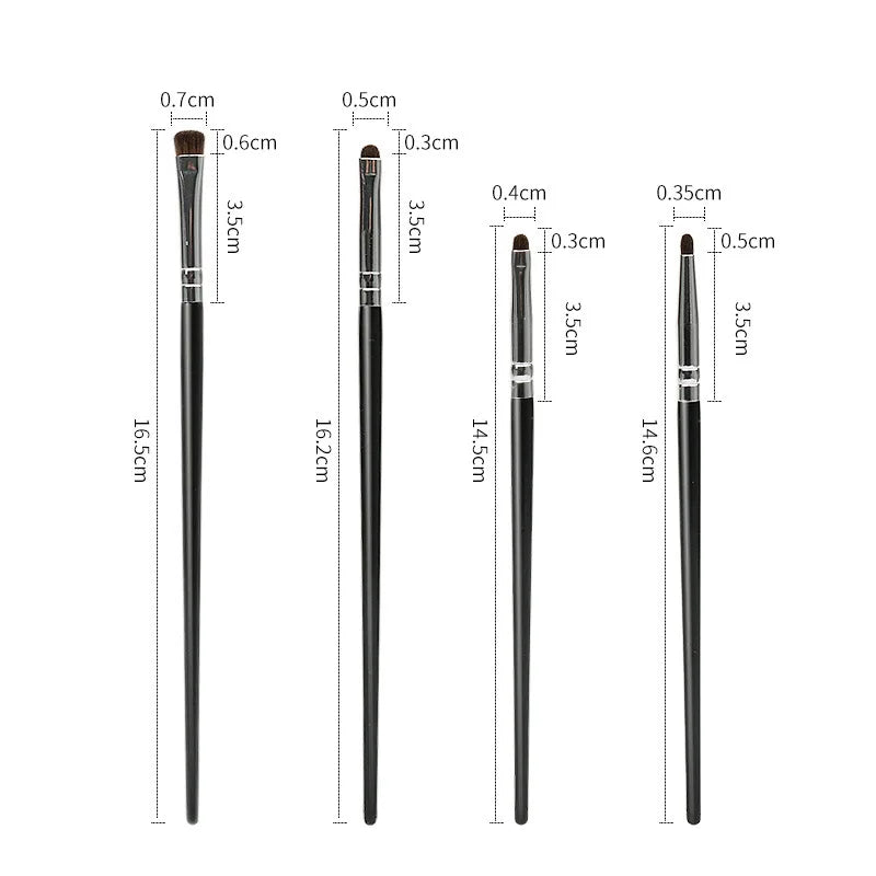 Detail Small Eyeshadow Make Up Brush Pony Hair Precision Eye Shadow Qme Black China Mainland
