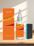 JUE FISH Chrome Metal Polish Set Cream Quick Polishing to Restore Gloss Prevent Oxidation and Form Protection. Qme 60g