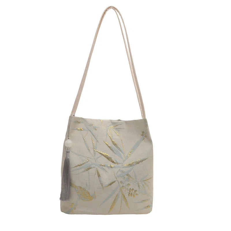 Women's Shoulder Bags New Chinese Style Temperament Elegant Advanced Retro Tote Bag Fashion Large Capacity All-match Handbags Qme one size C