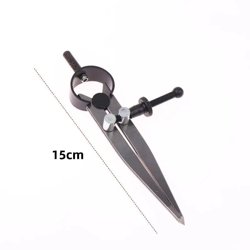 Adjustable Compasses Gauges Leathercraft Line Marking Gauge Wing Divider Rotating Scratch Gauge Handcraft Leather Tool Qme 100MM