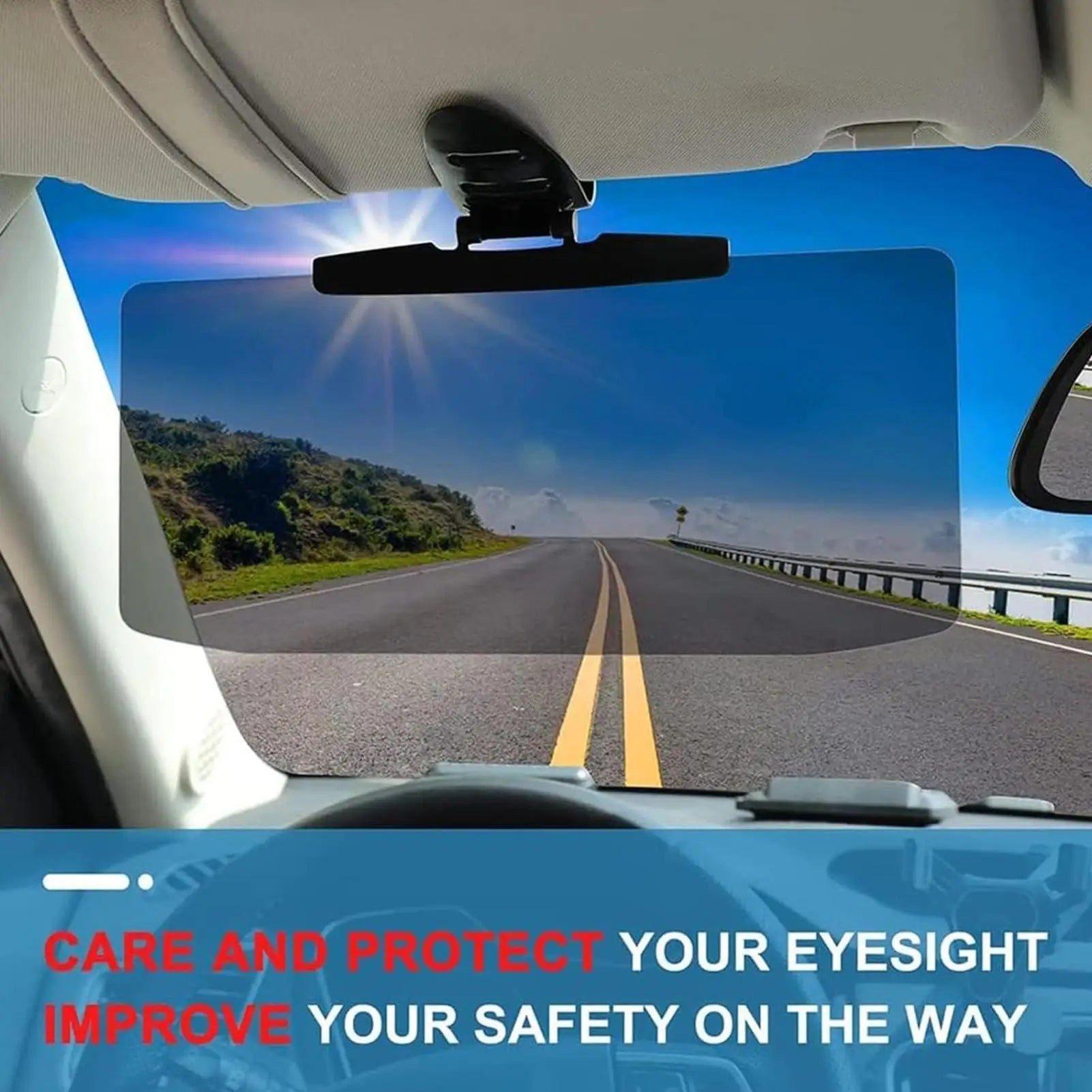 Car Visor Extender Sun Blocker Windshield Sun Visor Extender for Car Glass Sunshade Shield Protector for Automotive Vehicles Qme