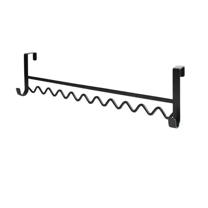 Horizontal Clothes Rack Storage Artifact Hook Dormitory Student Qme Black