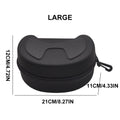 Eyeglasses Storage Box Glasses Case EVA Skiing Eyewear Case Ski Goggles Box Shockproof Sunglasses Bag Travel Hard Zipper Box Qme L A