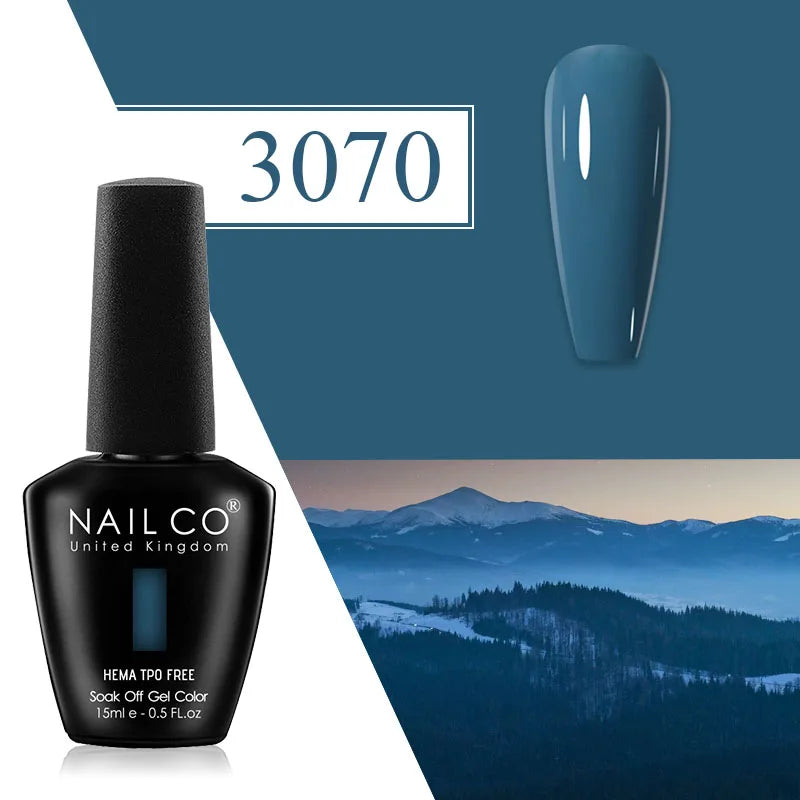 NAILCO Plum Gel Nail Polish Matte Coat Autumn Winter Semi Permanent