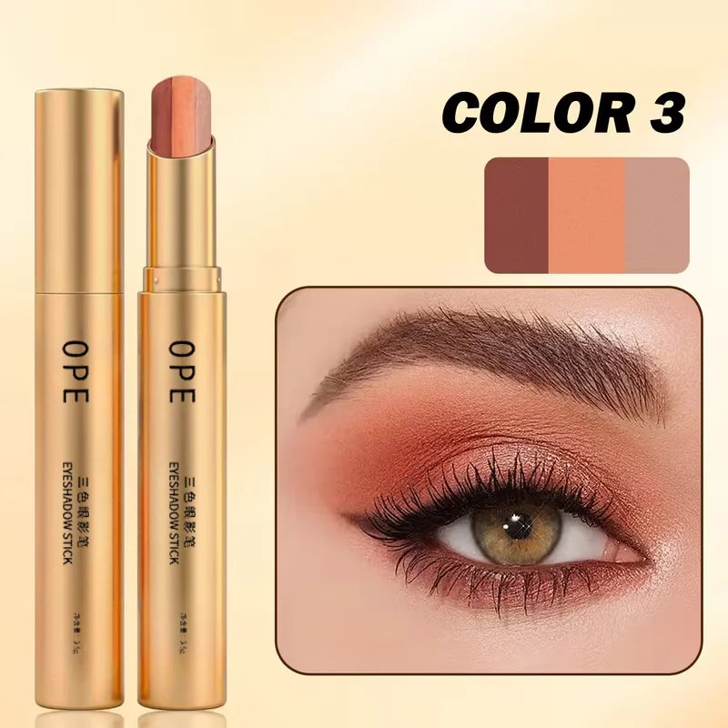 OPE Triple Eyeshadow Stick 3 Gradient Shades Matte Shimmer Create Qme E3-01-03