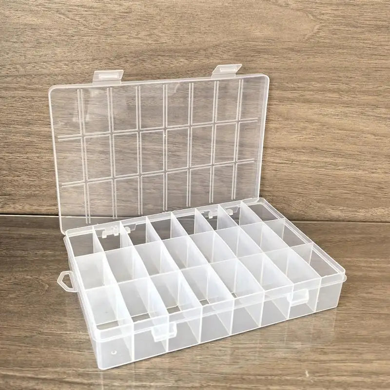 Bead Screw Container Home Storage Case Display Organizer 24 Grids Qme A