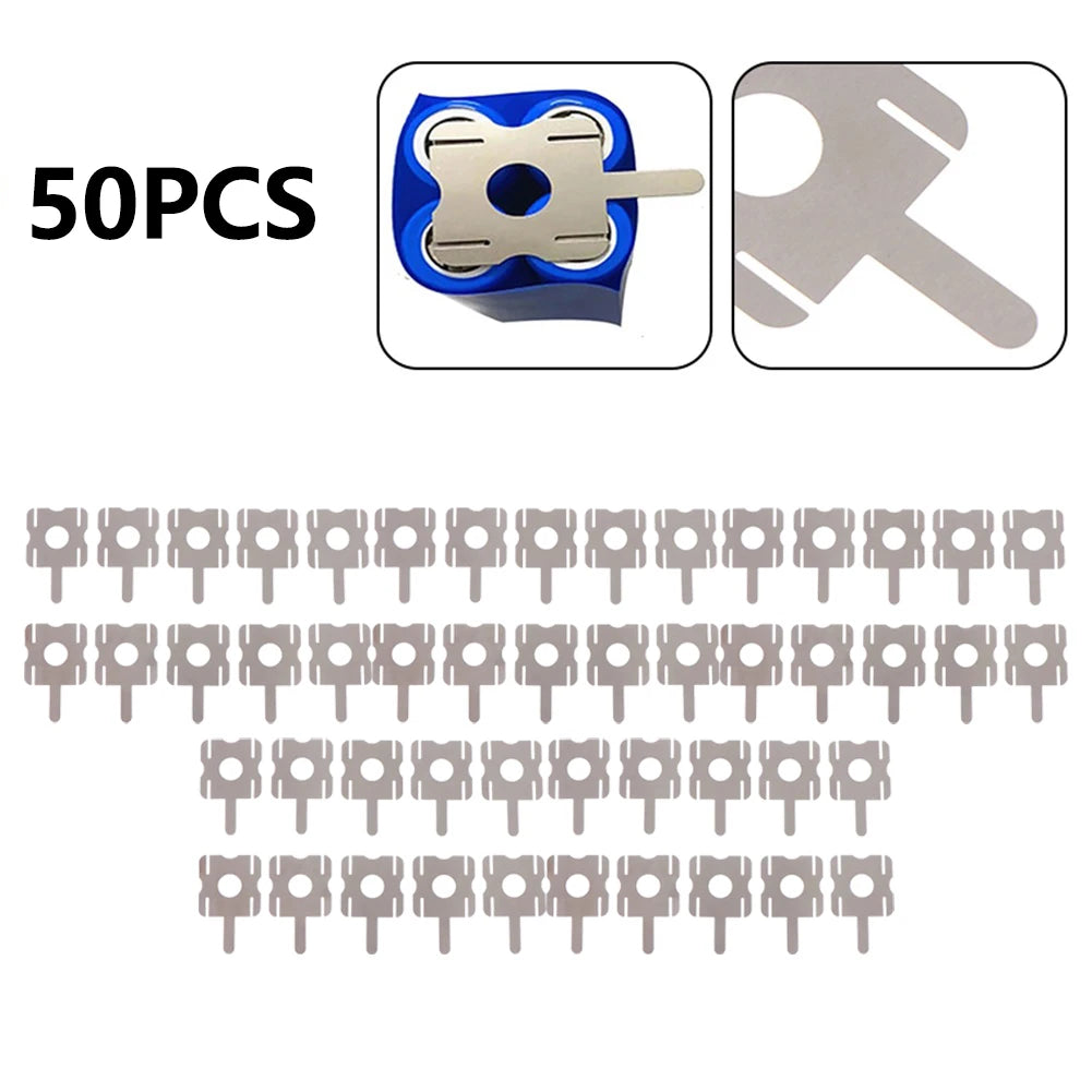 50 Pc/set 4S Lithium Battery Pack Replace Spot Welding Nickel Sheet U-Shaped For Computer Battery Welding Power Tool Qme Default Title