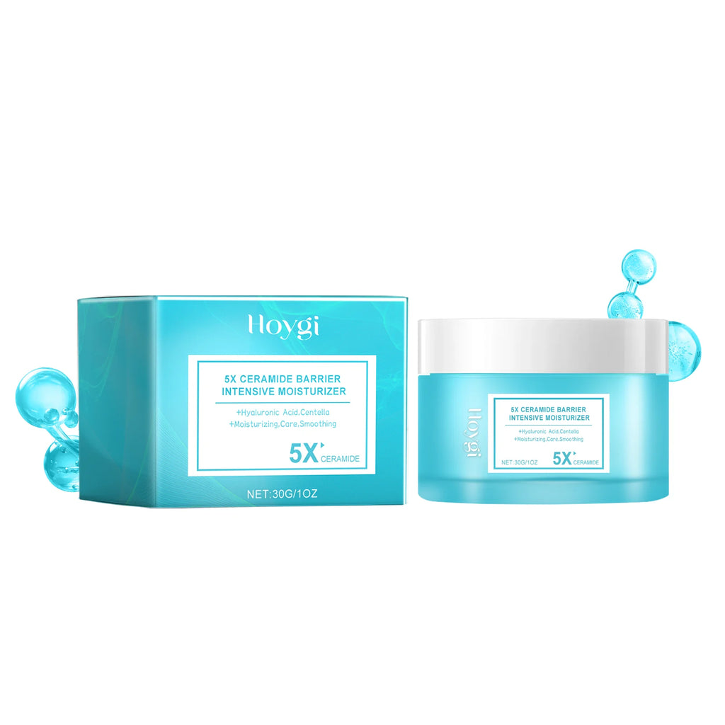 Multi-Action Soothing Repair Cream for Face Tea Tree Cream Centella Ceramide Aloe Vera Moisturizer for Sensitive & Oily Skin Qme Centella Cream