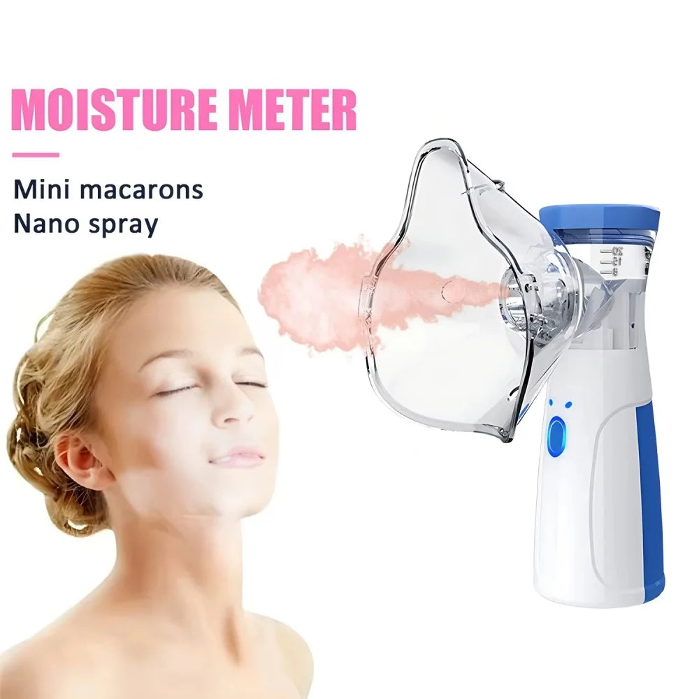 Facial Steamer Nano Ionic Hot Mist Face Steamer Home Sauna SPA Face Humidifier Atomizer for Women Men Moisturizing Unclogs Pores Qme