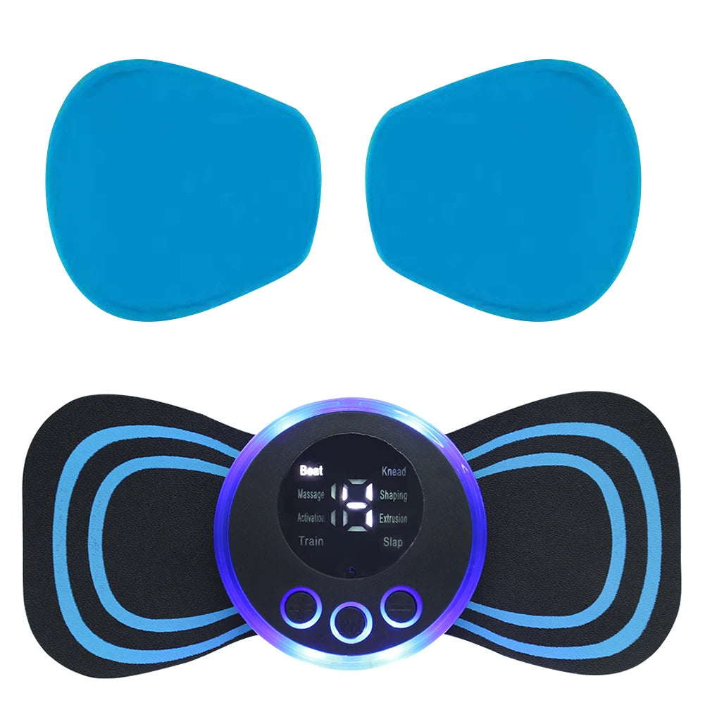 1Pair/2pcs Massager Pads Replacement Silicon Gel Body Massager Patch Reusable Comfortable Harmless EMS Neck Trainer Accessories Qme