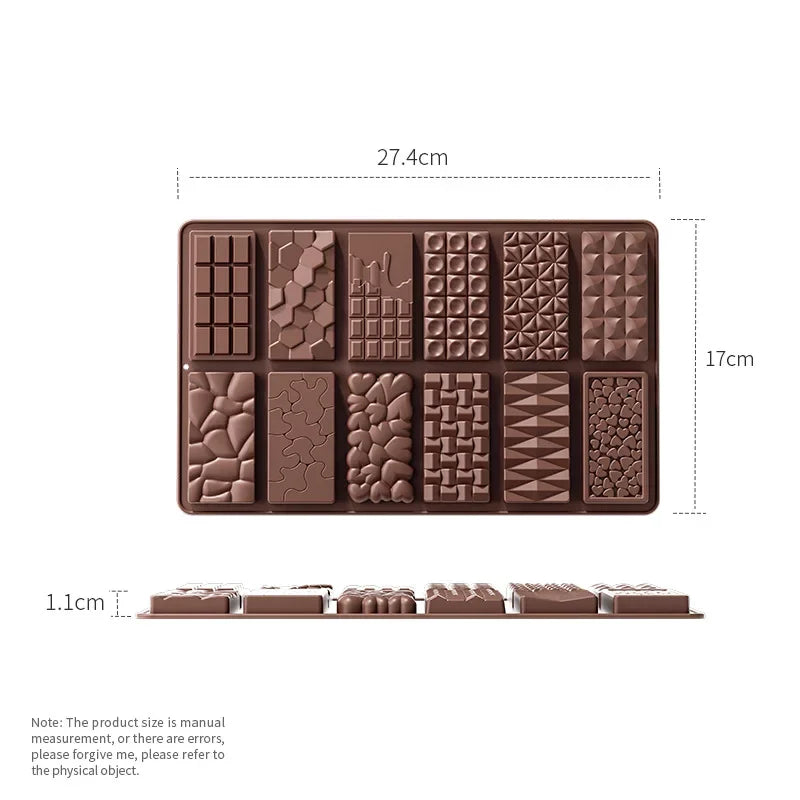 Silicone Chocolate Mold Break Apart Protein Candy Mould 3D DIY Qme YH1166