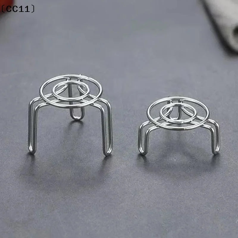Ultra Mini Steaming Rack Small Stainless Steel Height Leg Health Pot Qme