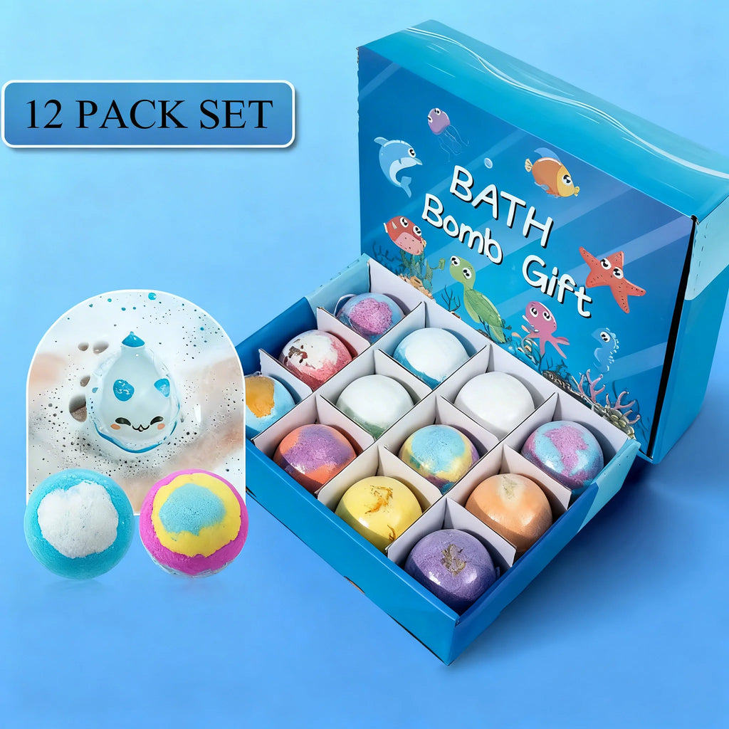 Bath Bombs Surprise Inside Ocean Ball Hidden Toys Changing Spa Easter Qme