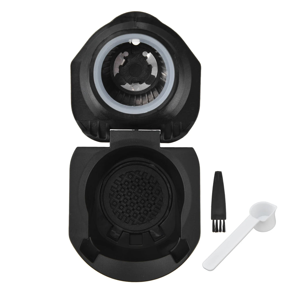 Coffee Pod Converter Reusable Coffee Pods Adapter Converter Holder for Dolce Gusto Machine Coffee Capsule Adapter Qme black