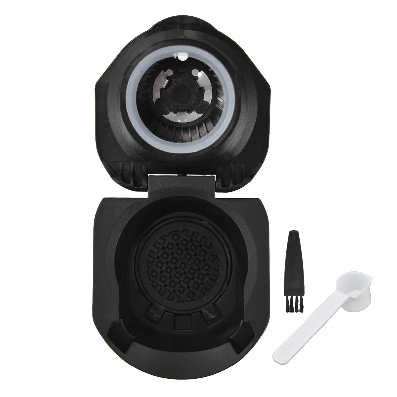 Coffee Pod Converter Reusable Coffee Pods Adapter Converter Holder for Dolce Gusto Machine Coffee Capsule Adapter Qme black