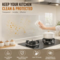 Electrostatic Adsorption Decorative Film Transparent Oil Splatter Guard Anti-grease Wall Protector for Kitchen Tile Surface Qme 1PCS 45cmX1m