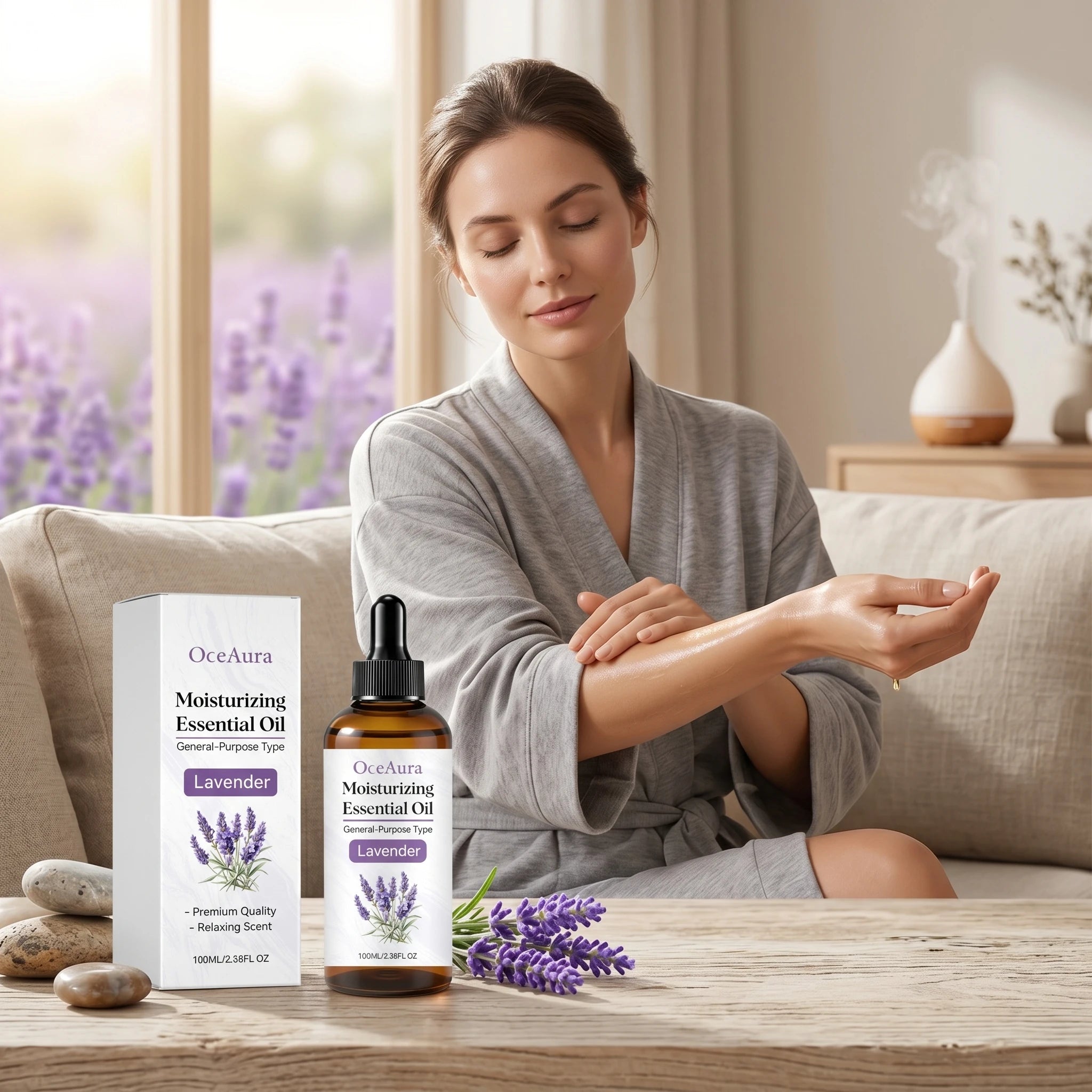 Oceaura Lavender Massage Essential Oil Improve Dry Moisturizier Anti Qme