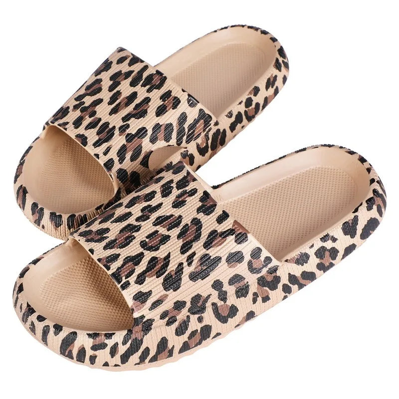 Cloud Slippers Women Shoes Summer Slippers For Men Shoes Home Flat Sandals Massage Flip Flops Couples Bathroom Indoor Slides Qme A-Khaki 4.5cm EUR 36-37