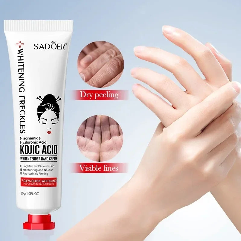 Kojic Acid Anti-wrinkle Hand Cream Skin Soften Nourish Anti-drying Qme