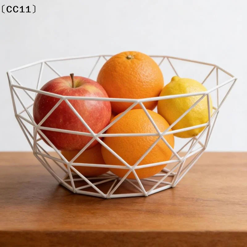 Iron Fruit Basket Simple Basin Multi-size Snack Bread Vegetable Qme