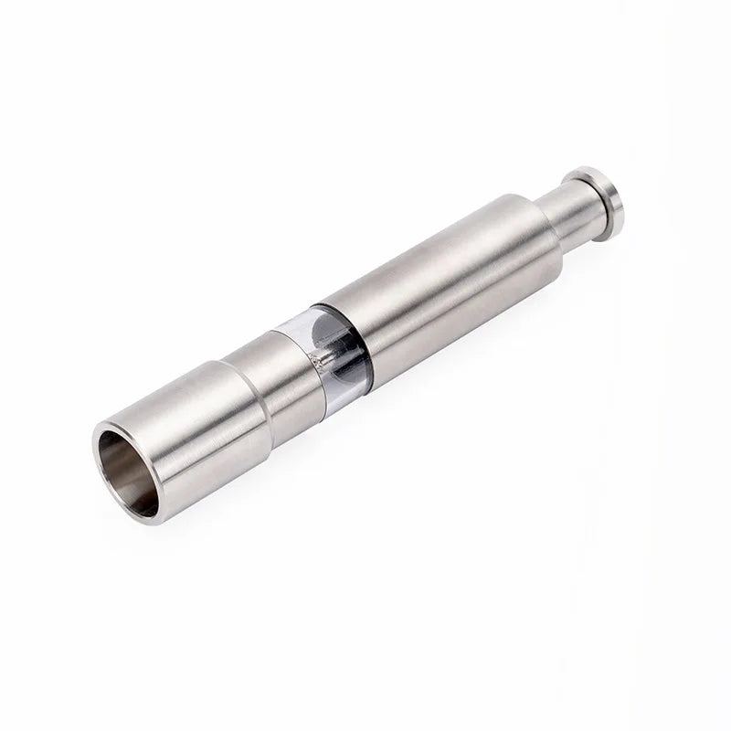 1-2PCS Stainless Steel Press Grinder,Manual Pepper Mill,Sea Salt Grinding Bottle,Pepper Powder Crusher,Kitchen Seasoning Grinder Qme