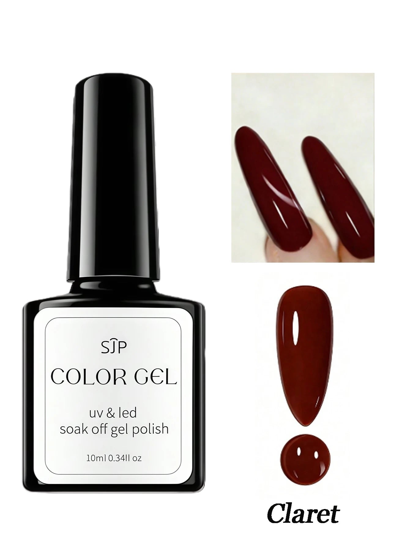 1 5-piece Pink Nail Polish Semi-permanent UV Gel DIY Spring Summer Art Qme Claret