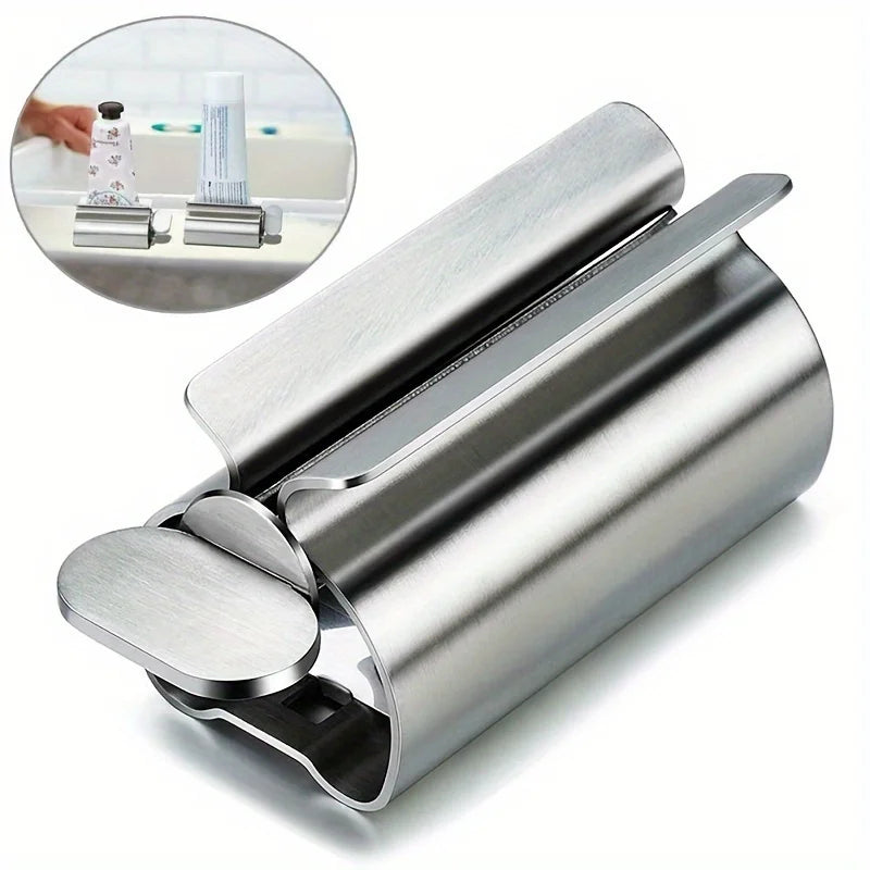 Stainless Steel Toothpaste Squeezer, Metal Tube Roller For Toothpaste, Cream, Cosmetics, Bathroom Tool Qme