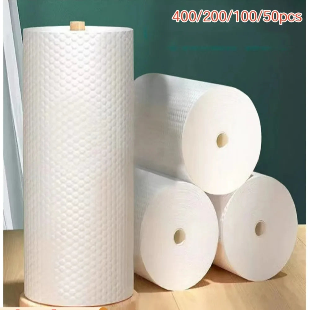 Kitchen Disposable Rags Thickened Wet and Dry Use Reusable Non-Woven Cleaning Cloths Washing Towel Home and Kitchen Products Qme