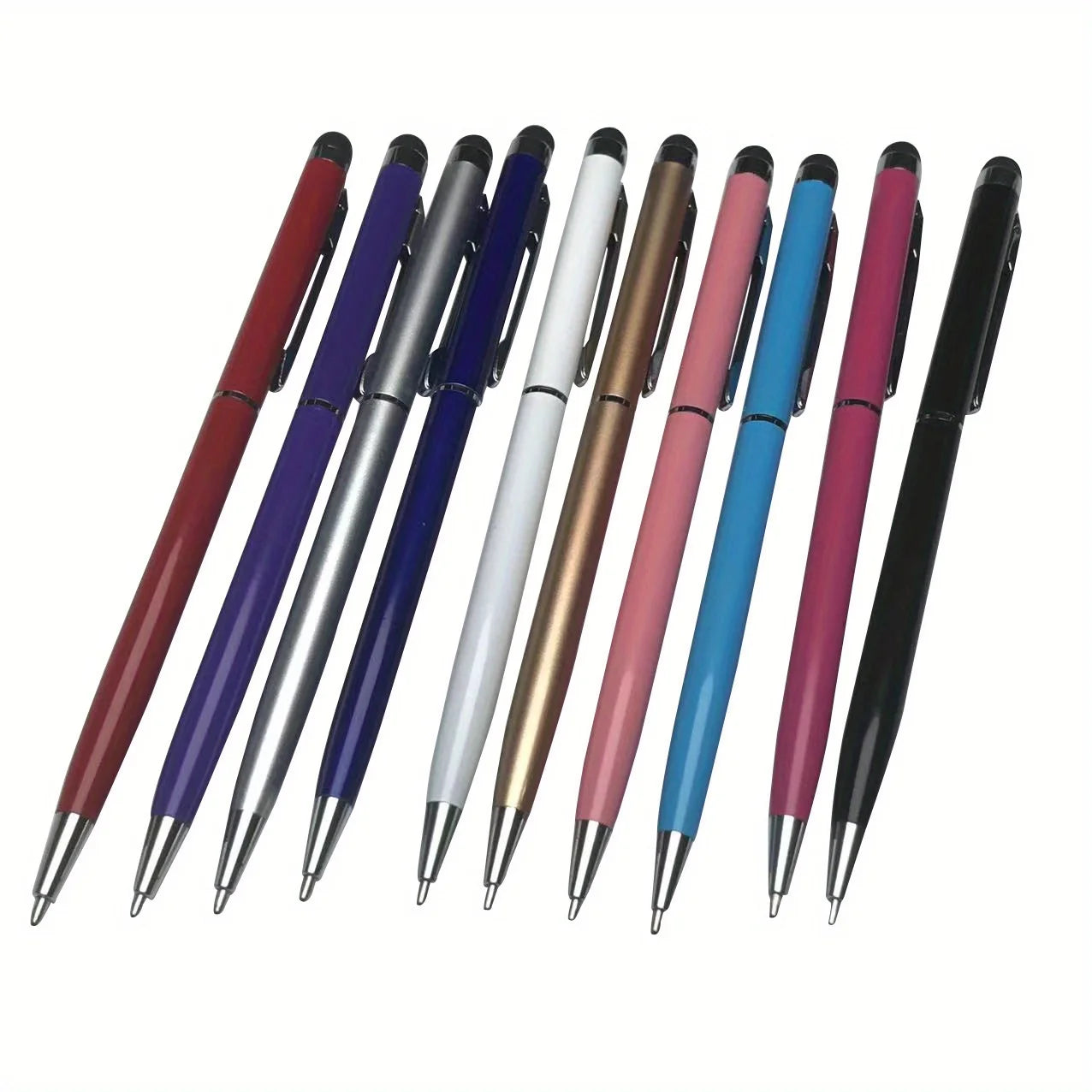 Touchscreen Stylus Compatible with Mobile Phones, Tablets, Kindle, and Black Ink Ballpoint Pen -2-in-1 Stylist Pen Suitable Qme