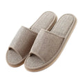 Women Indoor Slippers Non-Slip Flat Shoes Men Summer Flip Flops Home Slippers Female Comfortable New Unisex Slippers Qme 37-38 Light Khaki