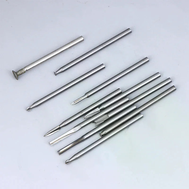 5/6Pcs Wood Carving Drill Bits Set With 3mm Shank Compatible With Rotary Tool Woodworking Accessories Qme