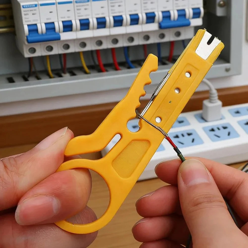 1PC Multi Cable Stripping Tool for RJ45 RJ11 Network Phone Stripping Wire Cutter Multi Tools Cut Line Multifunctional Hand Tools Qme